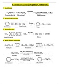 All the Name Reactions of Class 12 Organic Chemistry