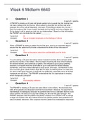 NURS6640 QUESTIONS AND ANSWERS 100% GRADED SCORE