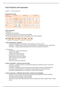 Samenvatting Food Production and Preservation FPE-21306