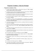 Colección de Preguntas Verdadero / Falso para el Examen de Fisiología de los Organismos Marinos (UCV Ciencias del Mar)