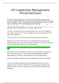 VATI_ATI_leadership_management-ATI Leadership Management Proctored Exam- ( 2 Versions),  (Complete Solution Guides, Secure bettergrades with more versions)