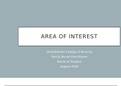 NR 500 Week 6 Assessment; Area of Interest Power Point Presentation