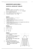 HAVO Wiskunde B oefentoets - Hoofdstuk 4: Werken met formules