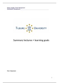 Summary lectures Distribution Management, notes & learning goals