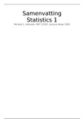 Samenvatting Statistics 1 (MAT-15303)