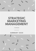 Strategic Marketing Management Summary 2020