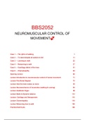 BBS2052 Neuromuscular Control of Movement COMPLEET
