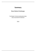 Samenvatting New Media Challenges ENG
