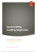Tentamengerichte samenvatting Auditing beginselen 