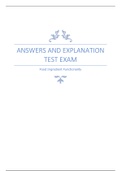 Answers and explanation test exam (Food Ingredient Functionality)