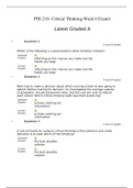PHI 210- Critical Thinking Week 6 Exam1 ( Graded A)