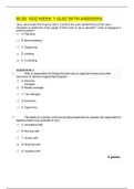 BUSI 1002 WEEK 1, 2 & 5 QUIZ QUESTION AND ANSWERS