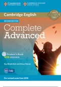 Cambridge English Complete Advanced Answers (whole book)