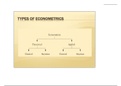 TYPES OF ECONOMETRICS