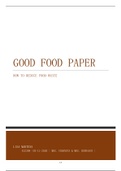 Good food paper