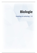Samenvatting Biologie Hoofdstuk 11 Voeding en vertering 5 vwo