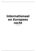 Introduction to International, Commercial and European Law Samenvatting