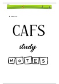 CAFS FULL OVERVIEW HSC AND PRELIMINARY (in depth)  