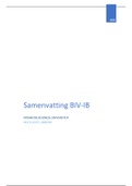 Totaalsamenvatting BIV-IB: alles wat je moet weten!