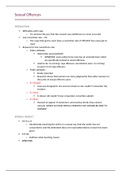 Sexual offence topic notes