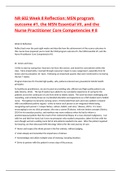 NR 602 Week 8 Reflection: MSN program outcome #1, the MSN Essential VII, and the Nurse Practitioner Core Competencies # 8