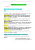 NR509 Midterm Exam Study Guide  &  NR 509 Final Exam Study Guide (2 versions) (New 2020): Chamberlain College of Nursing