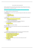 NURSING SURGICAL N  - Patho Cumulative Final Exam Study Guide.