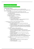 Chamberlain College of Nursing : NR565 Week 6 Study Guide / NR 565 Week 6 Study Guide: Advanced Pharmacology Fundamentals (LATEST, 2020) 