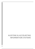 Auditing and Accounting Information Systems - Summary of all lectures