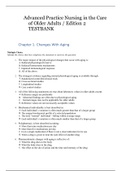 NR 601 Kennedy Malone Testbank- Advanced Practice Nursing in the Care of Older Adults / Edition 2 TESTBANK