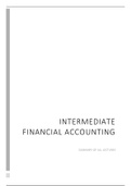 Intermediate Financial Accounting - Summary of all lectures