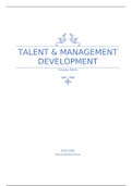 Samenvatting Talent&Management Development: H1, H3, H4, H6, H7 en H11