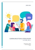 Summary of the course Communication & Persuasion (CPT23306_2020_2)