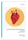 Summary of the course Nutrition and Cardiometabolic Diseases (HNH32106_2020_2)