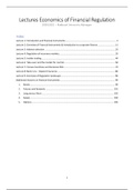 Hoorcolleges / Lectures Economics of Financial Regulation (JUR-4ECOFIRE) 