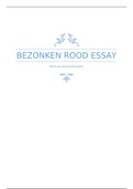 Essay over Bezonken Rood van Jeroen Brouwers(geen boekverslag!)(cijfer: 8,3)