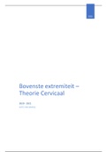 Bovenste extremiteit - Theorie Cervicaal 