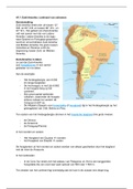 Samenvatting H1 en H2 en H3 Zuid-Amerika vwo