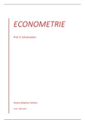 Econometrie samenvatting HOC en WPO deel 1 2020-2021