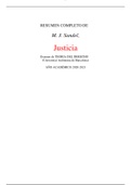 RESUMEN COMPLETO DE M. J. Sandel, Justicia