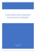 Summary Consumer and Economic Psychology