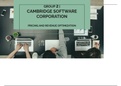 Cambridge Software Crop - Harvard Case (HBR)- Case Solution Presentation