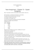 FIN 370 Capital Budgeting   FIN/370           Team Assignment '“ Chapter 10 '“ Capital Budgeting   [Note:  This problem is similar to the Raymobile Scooters example in Table 10-7]       ABC Corporation is considering the introduction of a new produc
