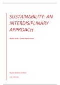 Sustainability: an interdisciplinary approach, summary 2020-2021