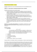 College aantekeningen Advanced Research Methods (GW4003MV) 