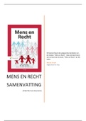 Samenvatting en Leerdoelen boek; Mens en Recht 10e druk, Mr. A. Bunthof en Mr. Y.M. Visscher
