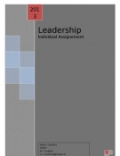 SEL2 Leadershp individual assignment