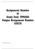 TPN2601 MARKED ASSIGNMENT 1 2020