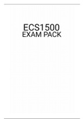 ECS1500 EXAM PACK 2021