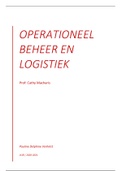 Operationeel beheer en logistiek HOC en WPO samenvatting 2020-2021